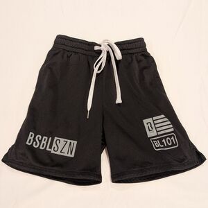 BSBLSZN Kids Black Shorts
